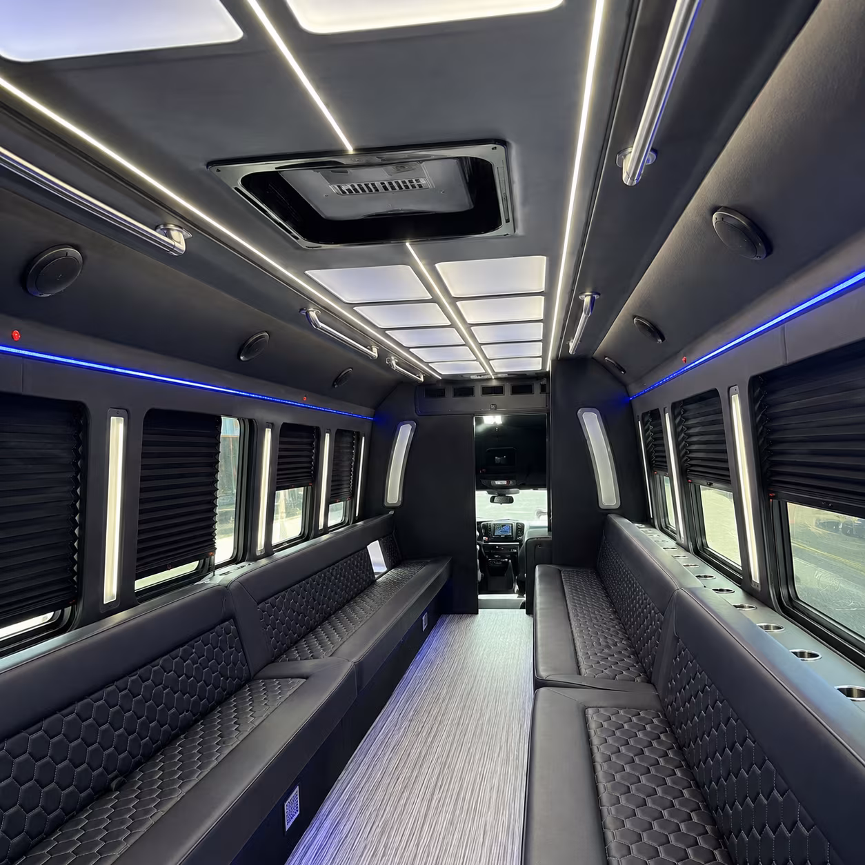 carson party bus rental interior